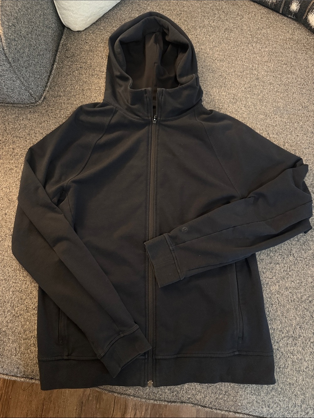 lululemon athletica Men's Black Lightweight Zip Hoodie